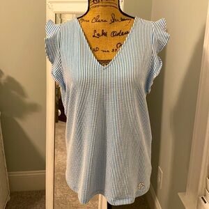 NWOT MICHAEL Michael Kors striped top, size M.